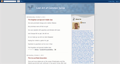 Desktop Screenshot of lostartofcommonsense.blogspot.com