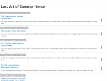 Tablet Screenshot of lostartofcommonsense.blogspot.com