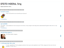 Tablet Screenshot of efeitoinderal5mg.blogspot.com