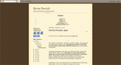 Desktop Screenshot of byronderrick.blogspot.com