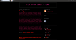 Desktop Screenshot of newyorkstreetteam.blogspot.com