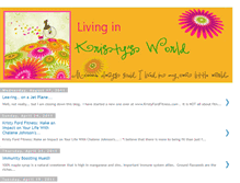 Tablet Screenshot of livinginkristysworld.blogspot.com