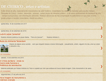 Tablet Screenshot of dechiricoarteseartistas.blogspot.com