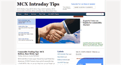 Desktop Screenshot of mcx-intraday-tips.blogspot.com
