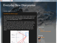 Tablet Screenshot of everydaynewdiscoveries.blogspot.com