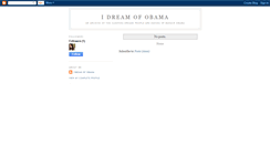 Desktop Screenshot of idreamofobama.blogspot.com