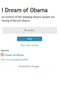 Mobile Screenshot of idreamofobama.blogspot.com