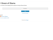 Tablet Screenshot of idreamofobama.blogspot.com