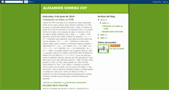 Desktop Screenshot of alexromeroc.blogspot.com