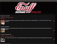 Tablet Screenshot of enuffskateboards.blogspot.com