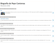 Tablet Screenshot of biografiapepecontreras.blogspot.com