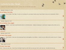 Tablet Screenshot of letters2thedead.blogspot.com