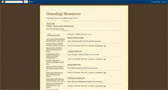 Desktop Screenshot of genealogy-resources.blogspot.com