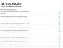 Tablet Screenshot of genealogy-resources.blogspot.com