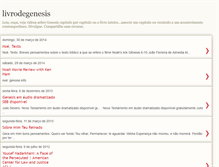Tablet Screenshot of livrodegenesis.blogspot.com