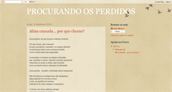 Desktop Screenshot of procurandoosperdidos.blogspot.com