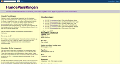 Desktop Screenshot of hundepassringen.blogspot.com