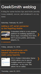 Mobile Screenshot of geeksmith.blogspot.com