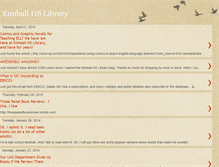 Tablet Screenshot of kimballhslibrary.blogspot.com