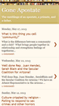 Mobile Screenshot of goneapostate.blogspot.com