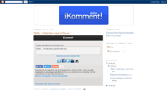 Desktop Screenshot of ikomment.blogspot.com