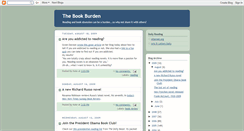 Desktop Screenshot of bookburden.blogspot.com