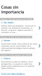 Mobile Screenshot of cosasnoimportantes.blogspot.com