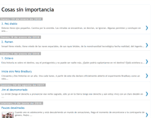 Tablet Screenshot of cosasnoimportantes.blogspot.com