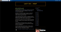 Desktop Screenshot of lacyiceplusheat.blogspot.com