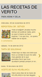 Mobile Screenshot of lasrecetascaserasdeverito.blogspot.com