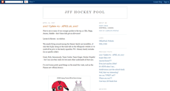 Desktop Screenshot of jffhockeypool.blogspot.com