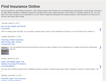 Tablet Screenshot of find-insurance-online.blogspot.com