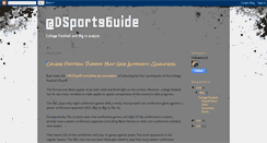 Desktop Screenshot of dsportsguide.blogspot.com