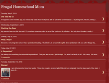 Tablet Screenshot of frugalhomeschoolmom.blogspot.com