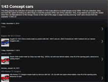 Tablet Screenshot of 143conceptcars.blogspot.com