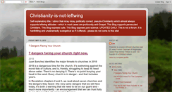 Desktop Screenshot of christianityisnotleftwing.blogspot.com