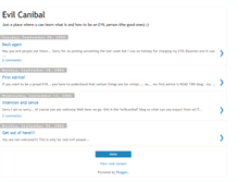 Tablet Screenshot of evilcanibal.blogspot.com