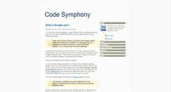 Desktop Screenshot of codesymphony.blogspot.com