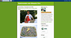 Desktop Screenshot of gastronomiacomalimentovivo.blogspot.com