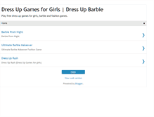 Tablet Screenshot of dressupgamesbarbie.blogspot.com