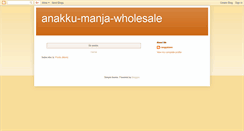 Desktop Screenshot of anakku-manja-wholesale.blogspot.com