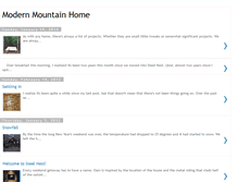 Tablet Screenshot of modernmountainhome.blogspot.com
