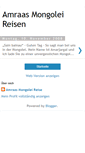 Mobile Screenshot of amraa-mongolei-reise.blogspot.com