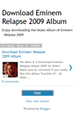 Mobile Screenshot of eminem-relapse-2009-album.blogspot.com