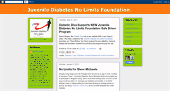 Desktop Screenshot of juvenile-diabetes-no-limits.blogspot.com