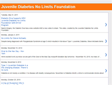 Tablet Screenshot of juvenile-diabetes-no-limits.blogspot.com