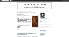 Desktop Screenshot of fakewesleyrose.blogspot.com