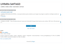 Tablet Screenshot of livraria-santiago.blogspot.com