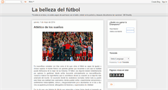 Desktop Screenshot of labellezadelftbol.blogspot.com