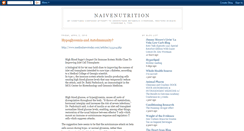 Desktop Screenshot of naivenutrition.blogspot.com